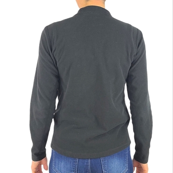 REI Quarter Zip Fleece Sweater Size Medium Black - Picture 3 of 5